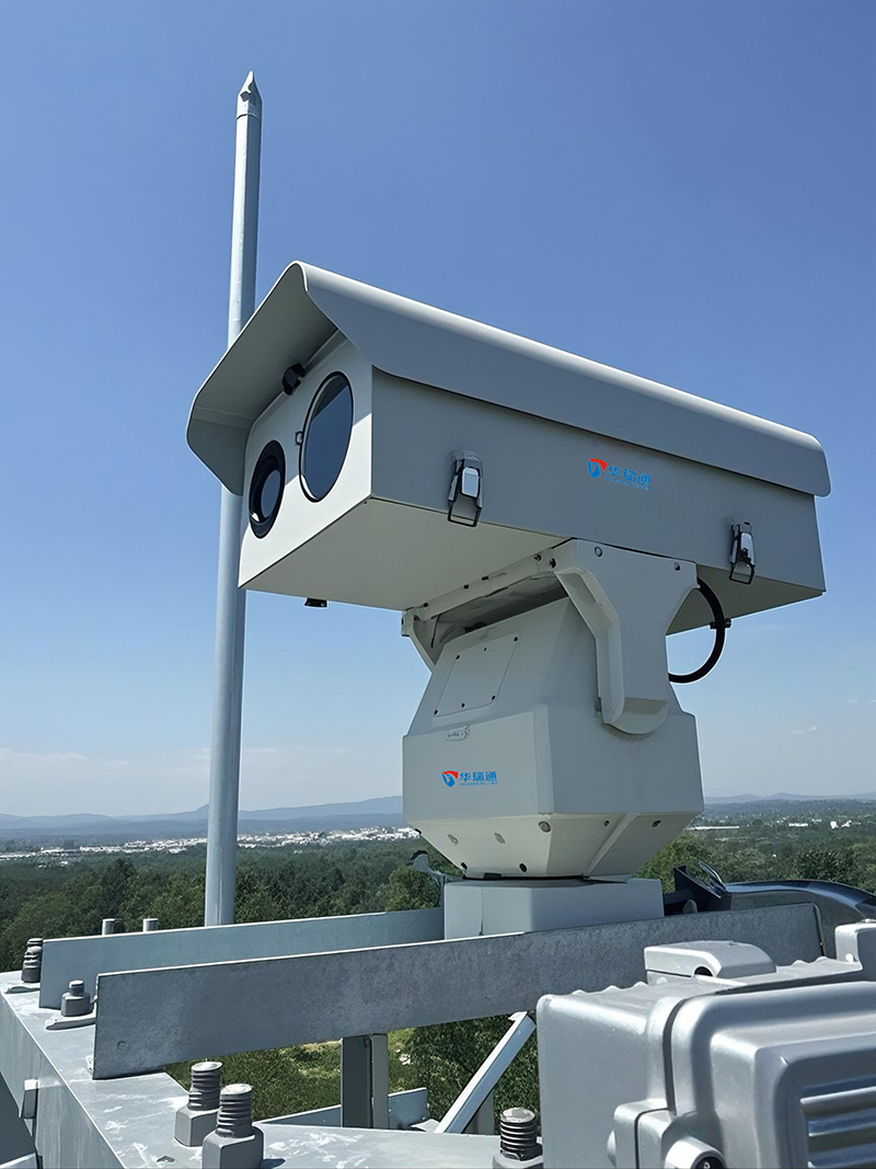 華瑞通HRC-P6500雙光譜重載云臺攝像機：大倍數變倍鏡頭+煙火探測識別預警模塊，賦能林火預警監控方案全天候精準防控